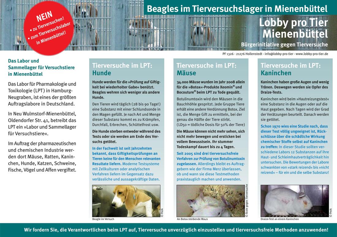 Tierversuche im LPT Mienenbüttel - Lobby pro Tier 